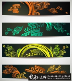 ����banner���ʸ���ز� ��ɫ�������ƺ��ģ��,���banner�����,����bannerʸ��ģ��